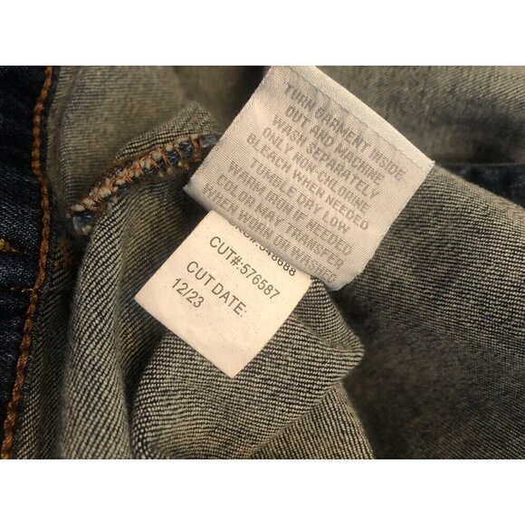 Torrid Womens Size 4 Blue Jean Denim Jacket Distressed Button Front Trucker - Picture 6 of 6